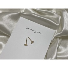 14k네잎클로버귀걸이