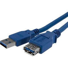 스타텍 6ft 블랙 슈퍼스피드 USB 3.0 Extension 케이블 A AM F 2m 3 암수 Ext 코드 5Gbps USB3SEXT6BK 261082, 3 ft_Blue - ext-a3