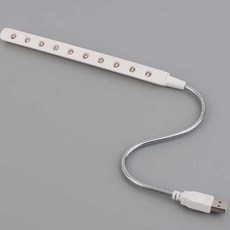 USB LED 스탠드라이트 5구 노트북조명 LED독서등 독서등 LED독서등, 10구