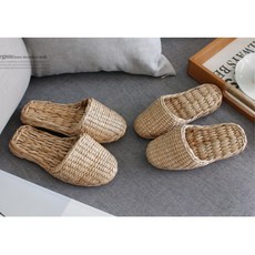 발 시원한통풍 한국전통짚신 한옥실내화 리빙소품, 막힘구멍(소)