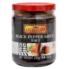 Lee Kum Kee Black Pepper Sauce (8.1 oz - 1 Pack) 이금기 검은 후추 소스(8.1온스 - 1팩) 바로 사용 가능한 소스 완벽한 볶음 요리, 229g, 1개