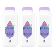 존슨즈 베이비 콘스타치 파우더 베드타임, 3개, 100g