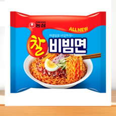 농심 찰비빔면 130gx16봉지(반박스), 32개