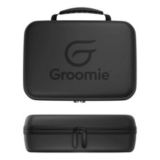 Groomie BaldiePro 남성용 전기 헤드 면도기 여행용 케이스 - 면도 키트용 매끄러운 하드 및 그루밍 액세서리를 위한 휴대용 액세서리 핫템 잇템, 1개