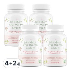 커먼헬스 루바브 백수오 등복합추출물 뿌리 1000mg x 60정, 4개