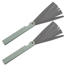 2X 0.02 1Mm 17 블레이드 두께 간격 메트릭 필러 게이지 측정 도구 측정기, 1개, 한개옵션0