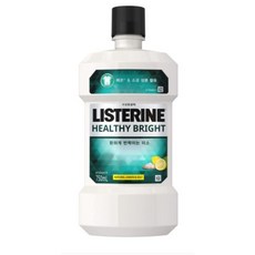 리스테린 헬씨 브라이트 구강청결제, 1000ml, 8개