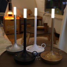 LED 캔들 랜턴 촛불 랜프 윅st Candle Lamp 캠핑 감성 무드등, 블랙