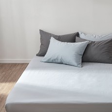 [JAJU/자주] 사계절 무형광 순면 매트리스 커버_SS_블루_블루