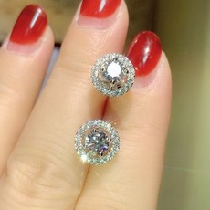 합성다이아몬드귀걸이