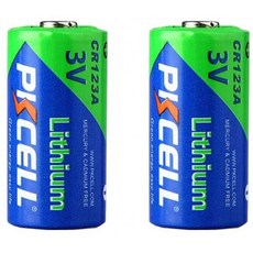 3V CR123A 123A CR17345 1500mah 리튬 배터리 2Pcs, 1