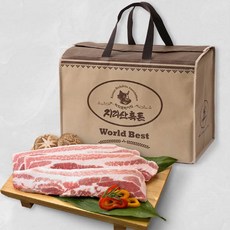 지리산 흑돼지 버크셔K 추석 선물세트, LA갈비 4kg 선물세트 (부직포 가방 포함)