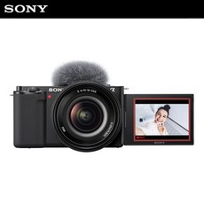 소니 ZV-E10L 브이로그 미러리스 카메라 SELP1650 파워 줌렌즈킷, ZV-E10L/B(블랙)