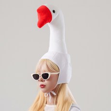 말랑마쥬 킹받는 우정 파티모자 할로윈 인생네컷 소품, 1개, 거위 1개, 거위