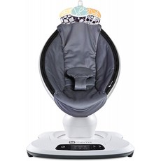 4mom mamaRoo 4베이비 스윙 블루투스 베이비 로커 5가지 유니크한 모션 쿨 메쉬 원단 다크 그레이 : 베이비, 단일옵션