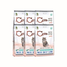  캐츠랑 NEW 전연령 올라이프 고양이 건식사료, 닭 + 참치, 3kg, 6개 