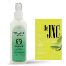 JNC본사정품 90%알로에베라 프리미엄 퍼스트에이드 스킨 180ml+JNC마스크팩, 1개, 240ml