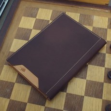  천연 가죽 A5 노트 리갈패드 (GGOOMA).크라모카 