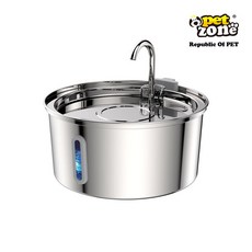 펫존 애니멀 스테인레스 3.2L 고양이 강아지 정수기 스테인레스 급수기 물그릇 반려동물용품 애견용품 고양, 애니멀 스테인레스 정수기 3.2L, 1개