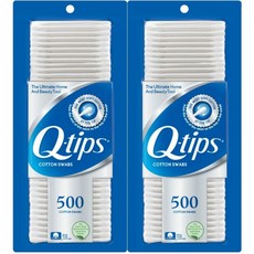 Q-tips 면봉 면봉 500 개 (2 팩), 단일상품