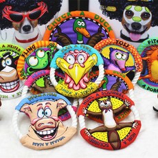아재몰_(1473713)_강아지 고양이 애완 용품 _Fatcat Dog Frisbee Pull Ring Knot Pet Toy Squirrel Canvas Frisbee Flying Saucer Outdoor Sports, Size Cute little yellow bear