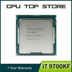 중고 인텔 코어 i7 9700KF 3.6 GHz 8 스레드 CPU 프로세서 12M 95W LGA 1151