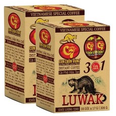 C7 베트남 루왁 LUWAK 위즐 인스턴트 커피 COFFEE, 2세트, 18개입, 17g