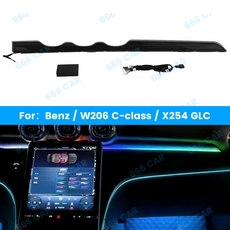 자동차 LED 장식 조명 업그레이드 64 색 부조종사 주변 메르세데스 벤츠 호환 C 클래스 W206, [01] W206, [01] Lefthand drive, 1개