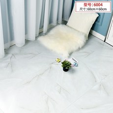 대리석 세라믹 바닥 스티커 셀프 시공 PVC 접착 방수 가정용 사무실 바닥 인테리어, 60-04 접지 (60 * 60 1 개)