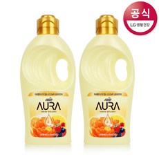 AURA 아우라 프레시딜라이트 1L 컬러풀베리 섬유유연제, 2개