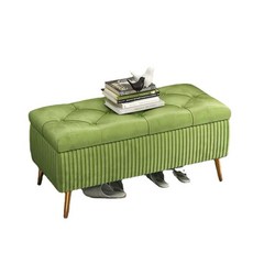  북유럽 현관수납스툴 벨벳골드 가정용 철제벤치 의자쇼파, 라이트 그레이 