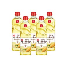 백설 옥수수유 0.9L x 5개, 900ml
