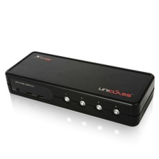 유니클래스 UHV-TA2 HDMI/USB 2:1 일체형 KVM스위치 상품 이미지