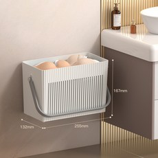 롱샹 접이식 빨래바구니, 흰색