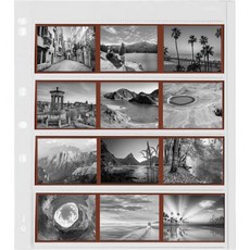 100매 120필름 네거티브 페이지 프레서버 사진 및 보관 슬리브 인쇄 파일, MQ-Negative Pages 4