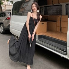 끈나시 뷔스티에 롱원피스