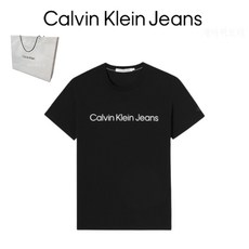 CK 캘빈클라인 백화점판 인스티튜셔널 남성 반팔 티셔츠 블랙