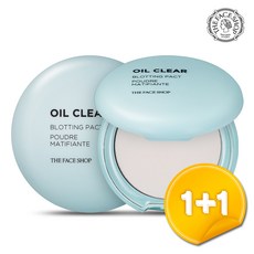 더페이스샵 (1+1) 오일 클리어 기름종이 팩트 9g, 단일색상, 2개