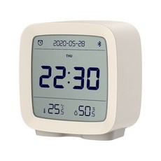 칭핑 블루투스 알람 클락 탁상시계, White