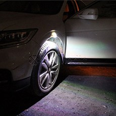 태양광 LED 휀더가드 휀다가드 도어가드 가드 몰딩, Black, Black