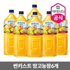 해태음료 썬키스트 훼미리망고농장, 6개, 2L