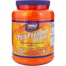 나우푸드 Now Foods 스포츠 완두콩 단백질 바닐라 토피 2 lbs (907 g), 단일상품