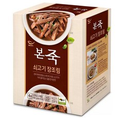 본죽 쇠고기 장조림 4개입 170g 1세트 1세트, 3세트
