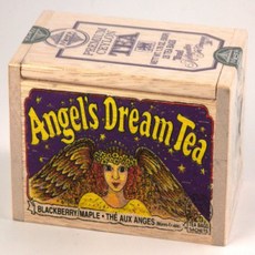 Angel's Dream Maple Blackberry Flavored Ceylon Tea 25 Bags in Decorative Wood Crate - SALE Angel 's, 1