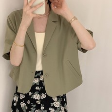 오버핏반팔자켓