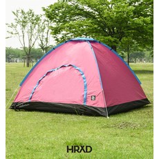 헤이릴렉스캄다운 이지팝업텐트 HRXDET1M, retro pink, 4인용