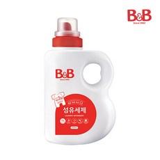 비앤비 섬유 유아 세제 베이비파우더향, 1500ml, 6개