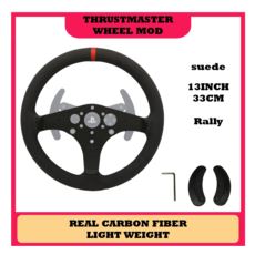 트러스트마스터 조이스틱 SIMPUSH Thrustmaster T300RS T300GT TGT 레이싱 랠리 스티어링 휠 MOD DIY 시뮬레이션 GTSPORT 13 인치 33cm, 1개, 6.599 SUEDE luxury