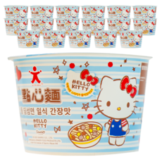 헬로키티 어린이 라면 간장 우동맛 33g, 18개