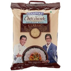 인도산 백미 바스마티 라이스 Daawat Classic Chef's Secretz Basmati Rice 5 KG XXL Grain インド産 白米 バスマティ ライス Daawat C, 1개